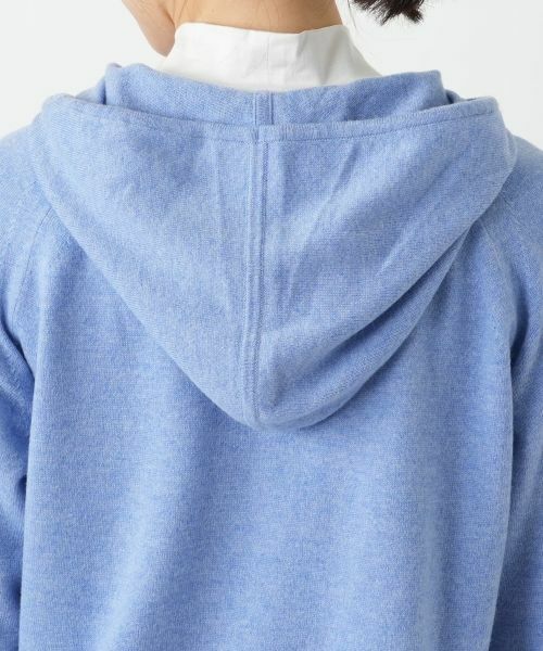 Leilian / レリアン カーディガン・ボレロ | カシミヤ混ニットパーカ【Leilian WHITE LABEL】 | 詳細11