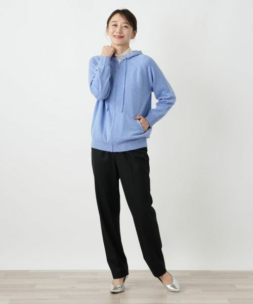 Leilian / レリアン カーディガン・ボレロ | カシミヤ混ニットパーカ【Leilian WHITE LABEL】 | 詳細4