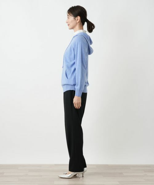 Leilian / レリアン カーディガン・ボレロ | カシミヤ混ニットパーカ【Leilian WHITE LABEL】 | 詳細5