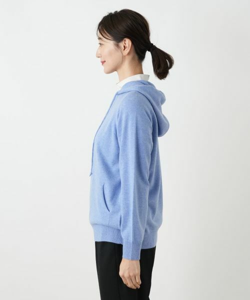 Leilian / レリアン カーディガン・ボレロ | カシミヤ混ニットパーカ【Leilian WHITE LABEL】 | 詳細8