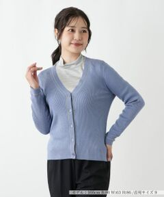 Leilian / レリアン カーディガン・ボレロ | Vネックカーディガン【Leilian WHITE LABEL】