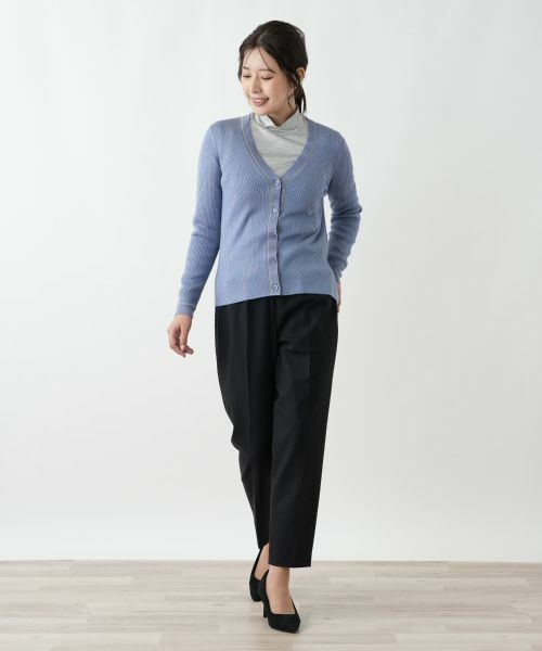 Leilian / レリアン カーディガン・ボレロ | Vネックカーディガン【Leilian WHITE LABEL】 | 詳細4