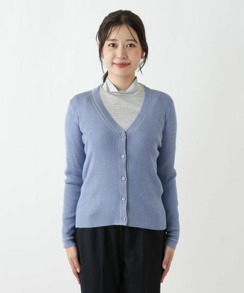 Leilian / レリアン カーディガン・ボレロ | Vネックカーディガン【Leilian WHITE LABEL】 | 詳細7
