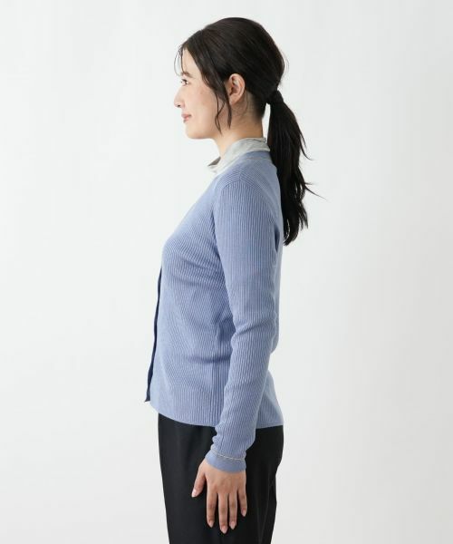 Leilian / レリアン カーディガン・ボレロ | Vネックカーディガン【Leilian WHITE LABEL】 | 詳細8