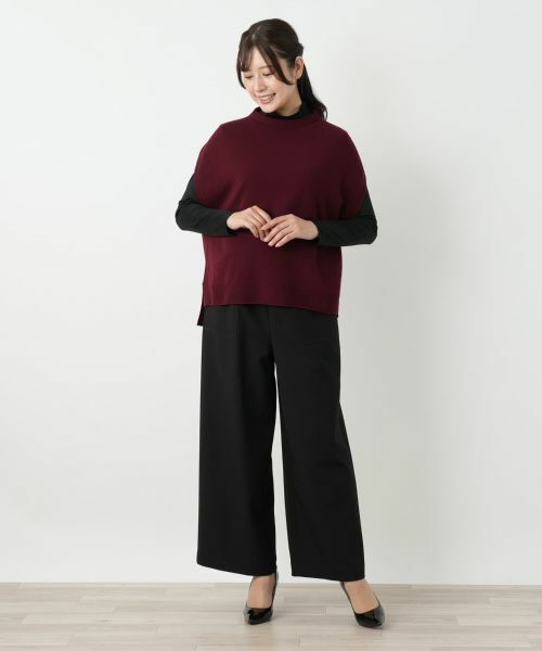 Leilian / レリアン テーラードジャケット | ボトルネックニットベスト【Leilian WHITE LABEL】 | 詳細1