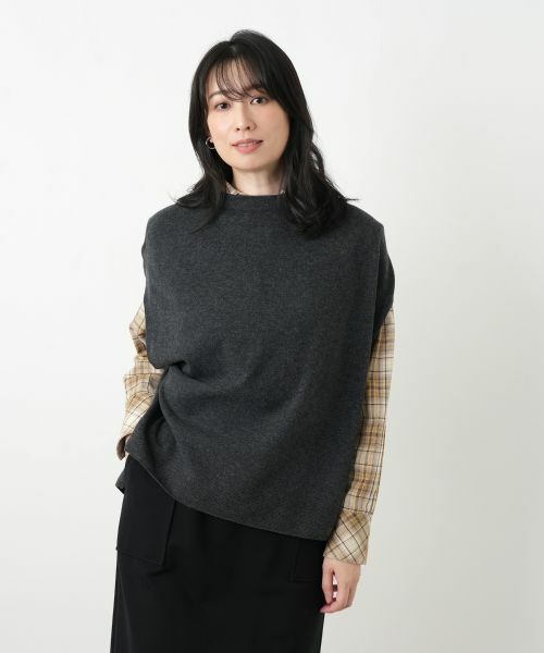 Leilian / レリアン テーラードジャケット | ボトルネックニットベスト【Leilian WHITE LABEL】 | 詳細4