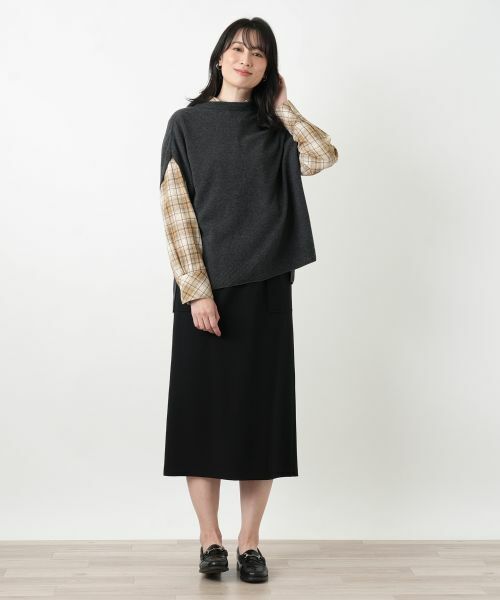 Leilian / レリアン テーラードジャケット | ボトルネックニットベスト【Leilian WHITE LABEL】 | 詳細6