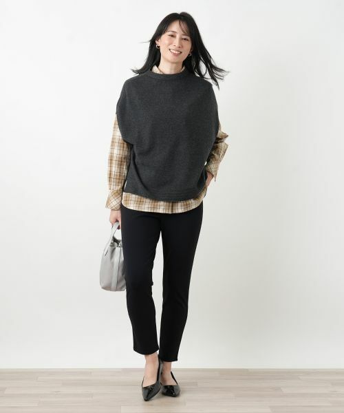 Leilian / レリアン テーラードジャケット | ボトルネックニットベスト【Leilian WHITE LABEL】 | 詳細7