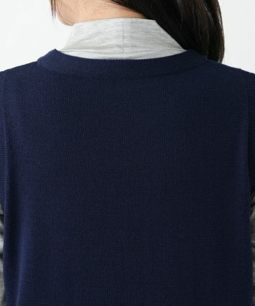 Leilian / レリアン テーラードジャケット | サイドスリットニットベスト【Leilian WHITE LABEL】 | 詳細11