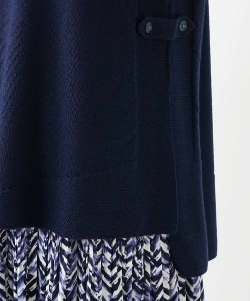 Leilian / レリアン テーラードジャケット | サイドスリットニットベスト【Leilian WHITE LABEL】 | 詳細14