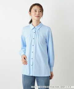 Leilian / レリアン シャツ・ブラウス | ストライプシャツブラウス【Leilian WHITE LABEL】