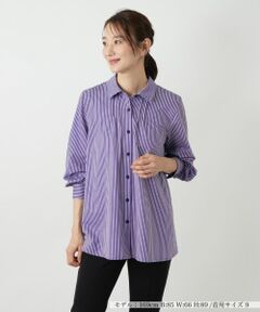 Leilian / レリアン シャツ・ブラウス | ストライプシャツブラウス【Leilian WHITE LABEL】