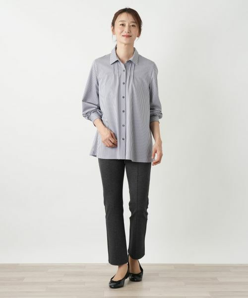 Leilian / レリアン シャツ・ブラウス | ストライプシャツブラウス【Leilian WHITE LABEL】 | 詳細1