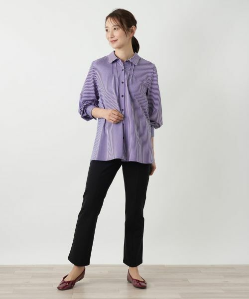Leilian / レリアン シャツ・ブラウス | ストライプシャツブラウス【Leilian WHITE LABEL】 | 詳細4