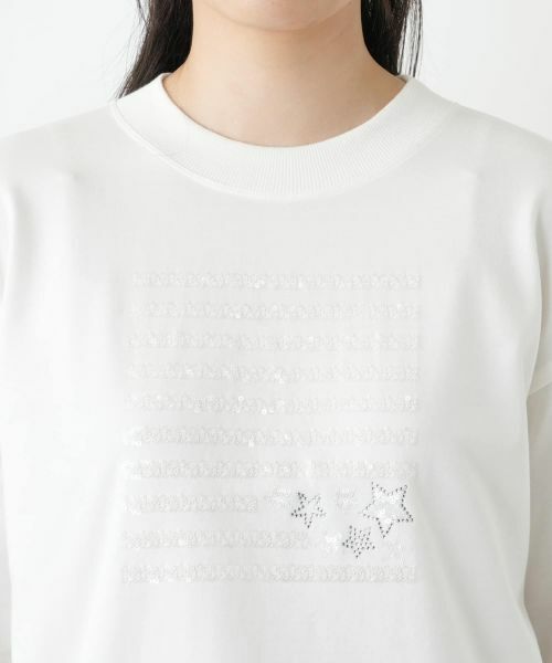 Leilian / レリアン カットソー | ビジュークルーネックカットソー【Leilian WHITE LABEL】 | 詳細10