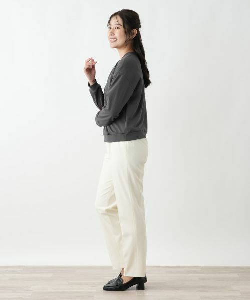 Leilian / レリアン カットソー | ビジュークルーネックカットソー【Leilian WHITE LABEL】 | 詳細2