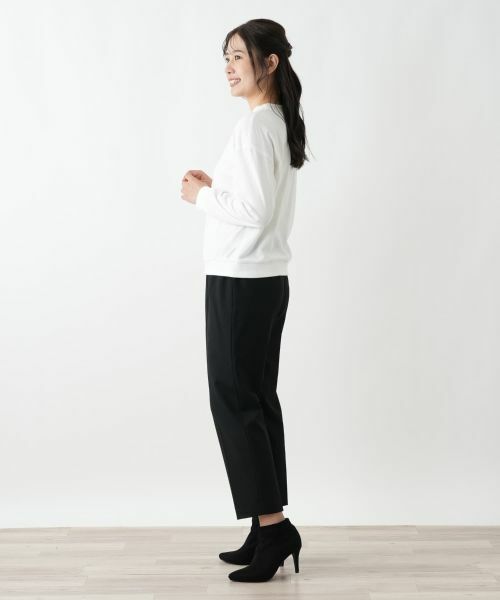 Leilian / レリアン カットソー | ビジュークルーネックカットソー【Leilian WHITE LABEL】 | 詳細5