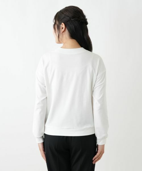 Leilian / レリアン カットソー | ビジュークルーネックカットソー【Leilian WHITE LABEL】 | 詳細9