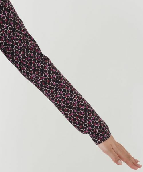 Leilian / レリアン カットソー | 幾何学柄ハイネックカットソー【Leilian WHITE LABEL】 | 詳細12