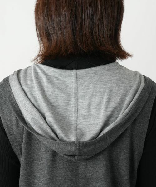 Leilian / レリアン テーラードジャケット | フーデッドベスト【Leilian WHITE LABEL】 | 詳細11