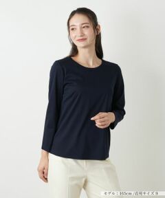 Leilian / レリアン カットソー | 刺繍クルーネックカットソー【Leilian WHITE LABEL】