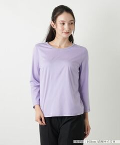 Leilian / レリアン カットソー | 刺繍クルーネックカットソー【Leilian WHITE LABEL】