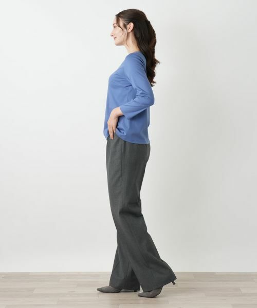 Leilian / レリアン カットソー | 刺繍クルーネックカットソー【Leilian WHITE LABEL】 | 詳細2