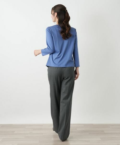 Leilian / レリアン カットソー | 刺繍クルーネックカットソー【Leilian WHITE LABEL】 | 詳細3