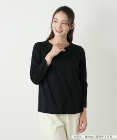 Leilian / レリアン カットソー | レース刺繍カットソー【Leilian WHITE LABEL】