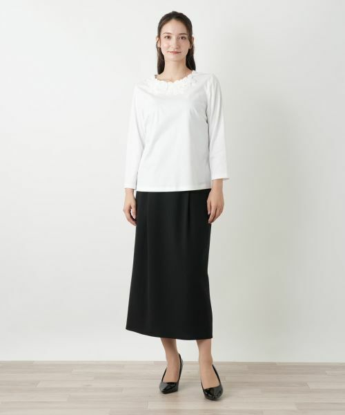 Leilian / レリアン カットソー | レース刺繍カットソー【Leilian WHITE LABEL】 | 詳細4