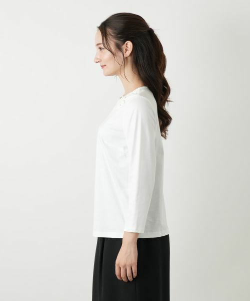 Leilian / レリアン カットソー | レース刺繍カットソー【Leilian WHITE LABEL】 | 詳細8