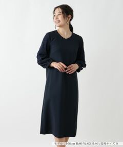 Leilian / レリアン ドレス | スリーブ切替ワンピース【Leilian WHITE LABEL】