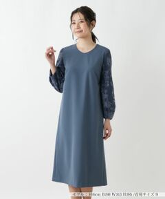 Leilian / レリアン ドレス | スリーブ切替ワンピース【Leilian WHITE LABEL】