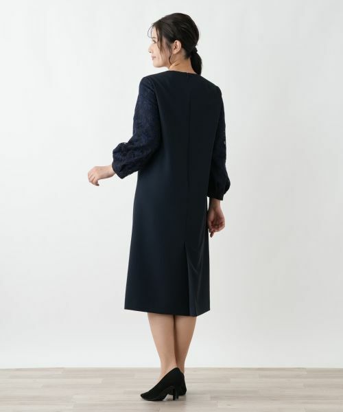 Leilian / レリアン ドレス | スリーブ切替ワンピース【Leilian WHITE LABEL】 | 詳細3