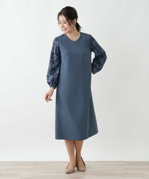 Leilian / レリアン ドレス | スリーブ切替ワンピース【Leilian WHITE LABEL】 | 詳細4