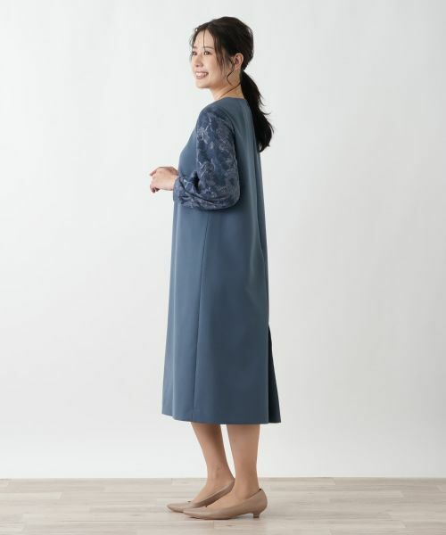 Leilian / レリアン ドレス | スリーブ切替ワンピース【Leilian WHITE LABEL】 | 詳細5