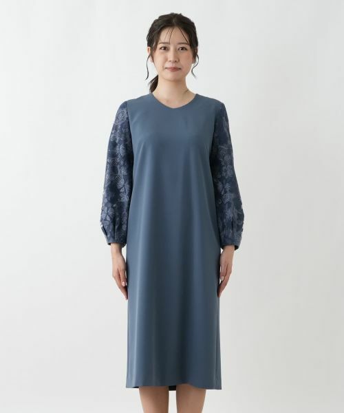 Leilian / レリアン ドレス | スリーブ切替ワンピース【Leilian WHITE LABEL】 | 詳細7