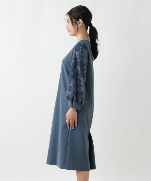 Leilian / レリアン ドレス | スリーブ切替ワンピース【Leilian WHITE LABEL】 | 詳細8