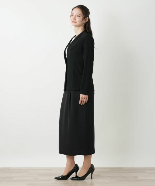 Leilian / レリアン テーラードジャケット | ノーカラージャケット【Leilian WHITE LABEL】 | 詳細2