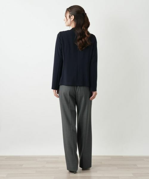 Leilian / レリアン テーラードジャケット | ノーカラージャケット【Leilian WHITE LABEL】 | 詳細6