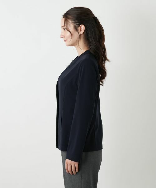 Leilian / レリアン テーラードジャケット | ノーカラージャケット【Leilian WHITE LABEL】 | 詳細8