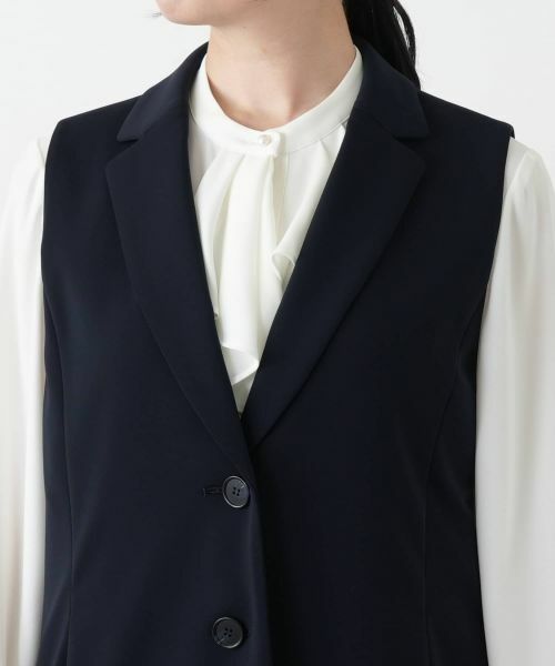 Leilian / レリアン テーラードジャケット | ラペルドベスト【Leilian WHITE LABEL】 | 詳細10