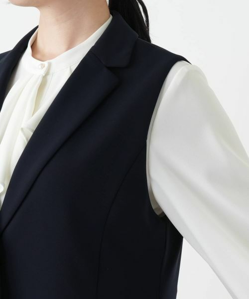 Leilian / レリアン テーラードジャケット | ラペルドベスト【Leilian WHITE LABEL】 | 詳細12