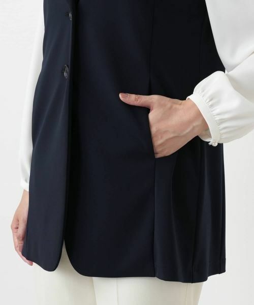 Leilian / レリアン テーラードジャケット | ラペルドベスト【Leilian WHITE LABEL】 | 詳細13