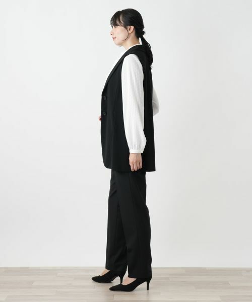 Leilian / レリアン テーラードジャケット | ラペルドベスト【Leilian WHITE LABEL】 | 詳細2