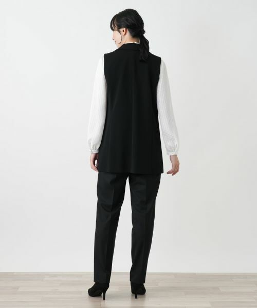 Leilian / レリアン テーラードジャケット | ラペルドベスト【Leilian WHITE LABEL】 | 詳細3