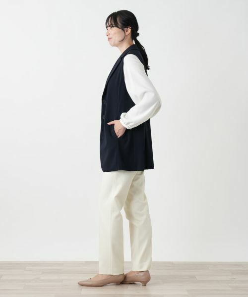 Leilian / レリアン テーラードジャケット | ラペルドベスト【Leilian WHITE LABEL】 | 詳細5