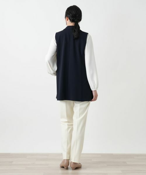Leilian / レリアン テーラードジャケット | ラペルドベスト【Leilian WHITE LABEL】 | 詳細6
