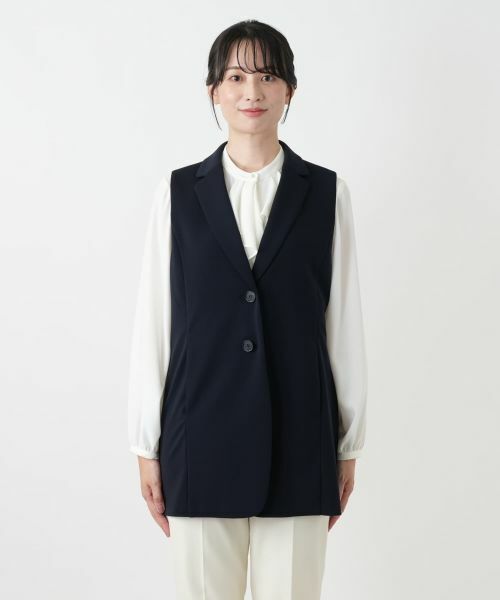 Leilian / レリアン テーラードジャケット | ラペルドベスト【Leilian WHITE LABEL】 | 詳細7