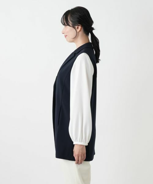 Leilian / レリアン テーラードジャケット | ラペルドベスト【Leilian WHITE LABEL】 | 詳細8